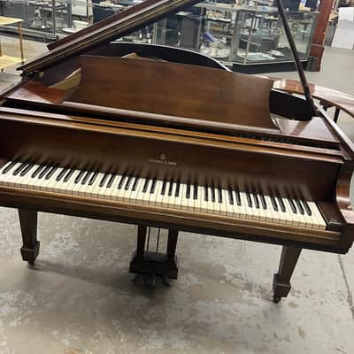 Steinway & Sons Model M – 5'7" Mahogany Grand Piano – Beautiful Tone – Exceptional Value image 7
