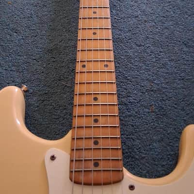1994 Squier Stratocaster Bullet Series Vintage "Natural Cream Patina" image 6