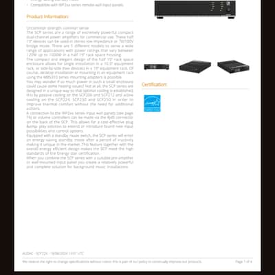 Audac SCP224 2025 - Black image 4