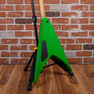 Jackson USA Custom Shop One Off King V Slab Top Kawasabi Green Nitro Studio Relic with Rear Black Pin Stripes 2025 w/OHSC image 7