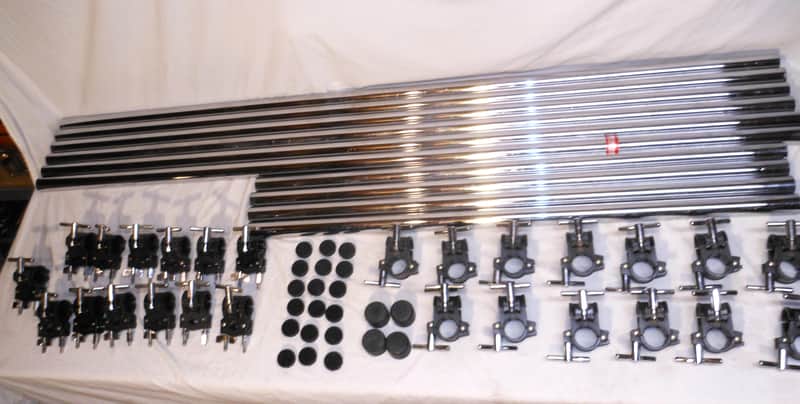 GIBRALTAR HUGE Wrap-Around Rack System 10 Tubes + 26 Mounting Clamps image 1