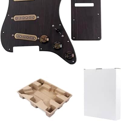 Prewired Loaded Pickguard,Electric Guitar Pickguard with SSS Guitar Pickup Set, for 3-ply Stratocaster Pick Guard Loaded High Output Alnico V Single Coil Humbucker Replacement Parts image 8
