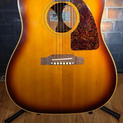 Vintage 1968 Epiphone FT-79 Texan Sunburst w/Original Adjustable Bridge - Over-sprayed Top Only, Changed Bridge & Neck Set image 7