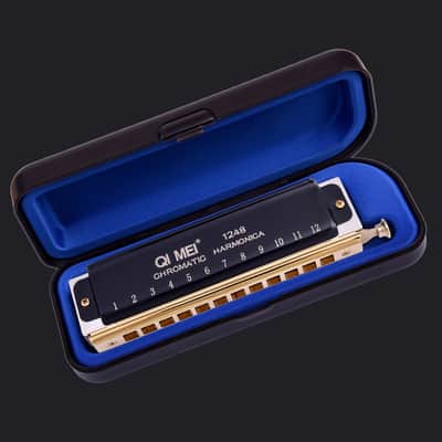 Performance Competition 12 Hole 48 Tone Chromatic Harmonica Wind Instrument image 2