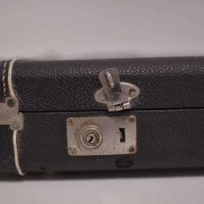 1972-1973 Black Fender Jazz Bass Precision Bass Hardshell CASE Super CLEAN Red Interior Cheney England 1970's 1974 1975 image 11