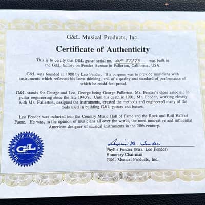 2010 G&L ASAT Classic USA – White w/OHSC image 13