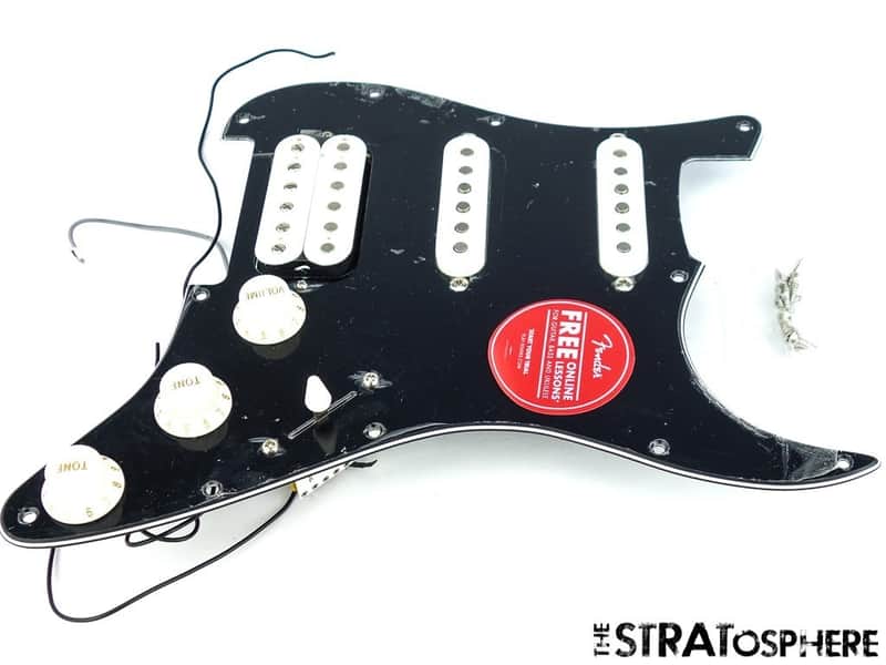 Fender Squier Classic Vibe 70s Strat HT HSS LOADED PICKGUARD Hardtail Black image 1
