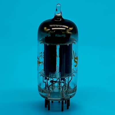 1960s Sylvania 12AU7 ECC82 Vintage Long Plate Halo Getter Preamp Tube! T330 image 5