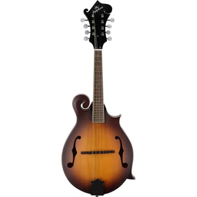 Epiphone F-5 Studio Mandolin, Vintage Sunburst Satin, with Gig Bag image 4