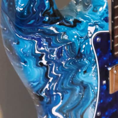 Custom Crafted & Designed Swirl Painted "Strat" Style 2022 - Serial #034 image 6