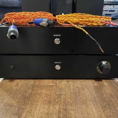 Amphion two 18, amp500, baseOne25, base amp 500 and amphion cables. Offers welcome. 2018 - black. image 2