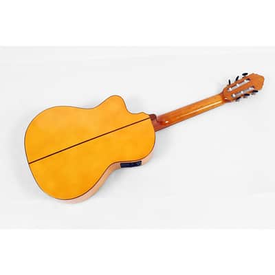 Lucero LFB250Sce Spruce/Cypress Thinline Acoustic-Electric Classical Guitar Regular Natural image 2