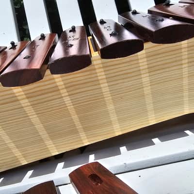 Vintage 70s Sonor Xylophone Natural Rosewood notes made in Germany image 13