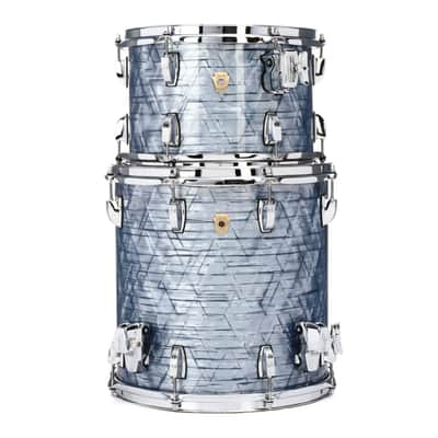 Ludwig Classic Maple L84823AX52 Jazzette 3-pc Shell Pack (12/14/18) PLUS Matching LS401XX52 5x14 Snare Drum, Sky Blue Pearl image 2