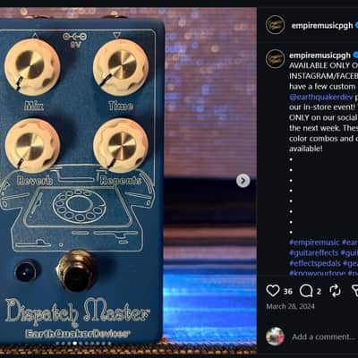 EarthQuaker Devices Dispatch Master Digital Delay & Reverb V3 - Special Colorway image 8