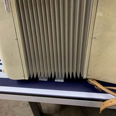 Settimio Soprani Dick Contino Model L277 50s or 60s - Ivory Accordion image 5