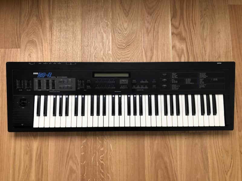 Korg DS8 DS-8 Vintage FM Synthesizer w/case and pedal 1987 Black image 1