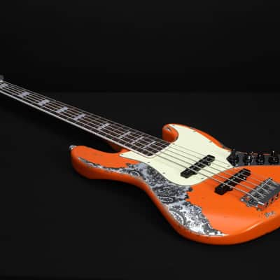 Dhatarattha DEB5 Jazz Bass 5 string - PAISLEY RELIC image 4