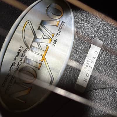 Ovation 1667 Legend 1982 - 1984 - Sunburst Acoustic Electric Guitar image 4