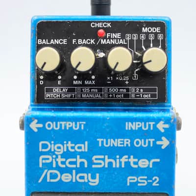 Boss PS-2 Digital Pitch Shifter Delay 1992 Made in Japan Guitar Effect Pedal ED53946 image 3