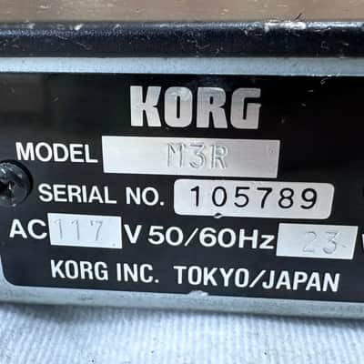 Korg M3R Keyboard Synthesizer Sound Module - New Battery - Needs Sounds image 8