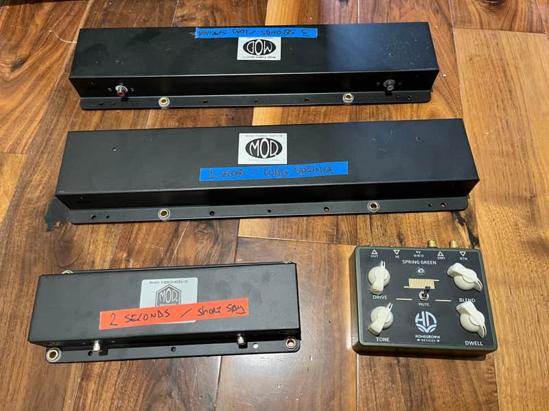 Homegrown Devices - Spring Green Spring Reverb Unit + 3 Tanks image 1