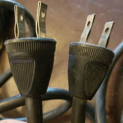 ONE (1) Belden Original Vintage Victor, Bell & Howell Round Rubber Electric Power Cord 1940s - 1950s - Black image 4