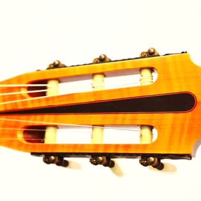Enrico Piretti 1974 – masterpiece of a classical guitar - exquisite sound qualities + fine inlays - check video! image 12