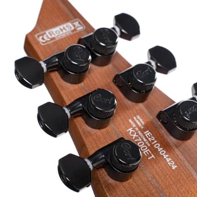 Cort KX700OPBK KX Series Evertune Double Cutaway Electric Guitar. Open Pore Black image 7