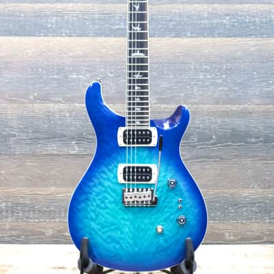 PRS SE Custom 24-08 Quilt Maple Top Lake Blue Electric Guitar w/Bag #H053854 image 2