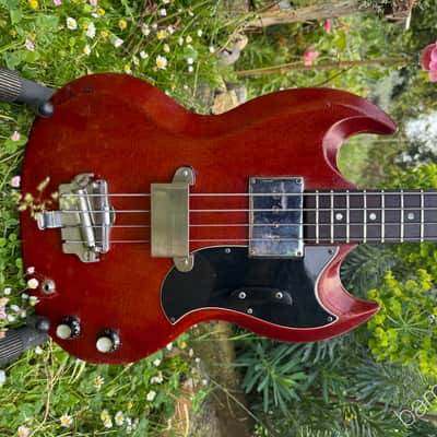 1964 Gibson EB-0 EB0 Bass - Cherry - HSC image 1