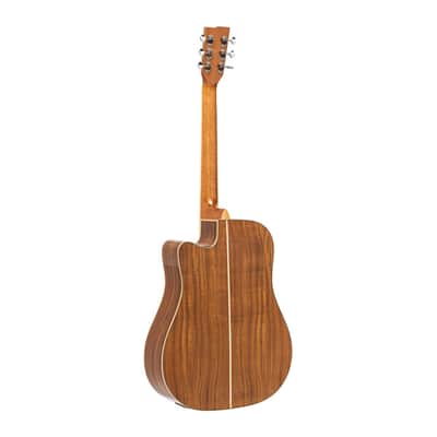 Stagg SA45 DCE-AC 45 Series Dreadnought Cutaway Acoustic-Electric Guitar image 2