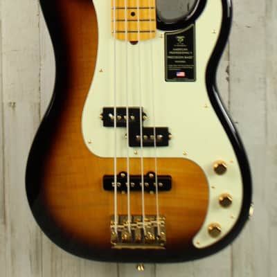 DEMO Fender 75th Anniversary American Professional PJ Bass - 2-Color Sunburst (664) image 2