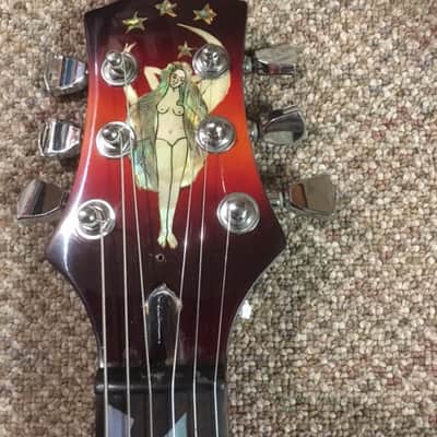 Custom Custom SG style guitar ! MOP Inlays !  1990 red image 5
