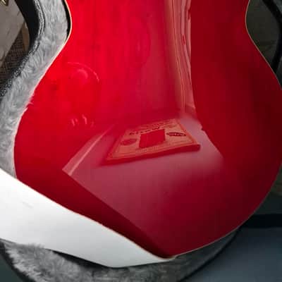 Gretsch G5442BDC Electromatic Hollow Body Short Scale Bass 2013 - Present - Transparent Red image 11