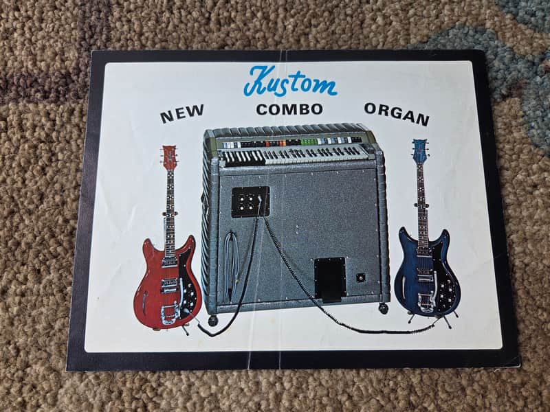 Vintage Circa 1968 Kustom Combo Organ Introduction Catalog! Rare, Original Case Candy, Paperwork! image 1