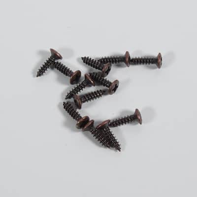 12 Pcs Phillips-Head #4 Guitar Pickguard /Plate Mounting Screws, Antique-Copper