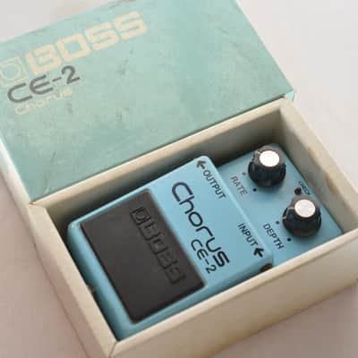 BOSS CE-2 Chorus Silver Screw 4-Digit Serial Black Label Made in Japan 1979 w/ Original Box image 2