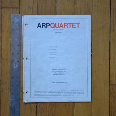 Quartet 2493 SERVICE MANUAL