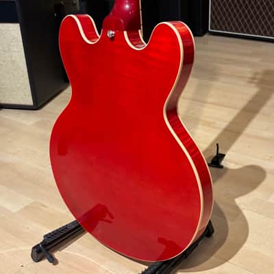 Gibson - Memphis ES-335 Dot Cherry AAA Figured Maple w/ PRO Headstock Repair OHSC & COA (2012) - USED image 10