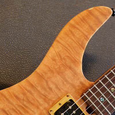 2001 Brian Moore C90-P Custom HSH Electric Guitar Piezo Quilt Natural + OHSC image 3