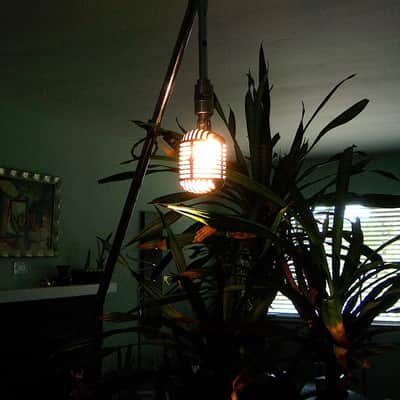 Vintage 1940's Shure 55 Cardioid Dynamic Microphone mod LED light lamp # 1 556S 556 55 55SW image 15