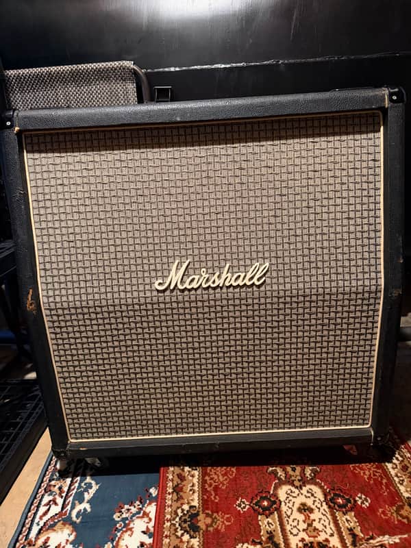 Marshall 1960A 4x12 Slant Guitar Speaker Cabinet Black w/ Casters image 1