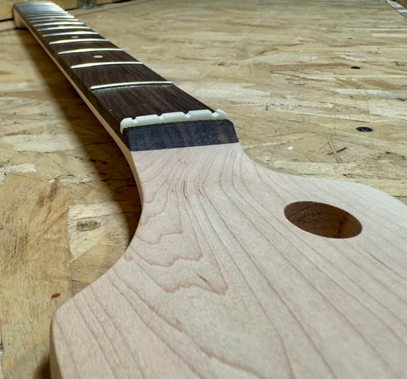 Luthier Made Jazz Bass neck image 1