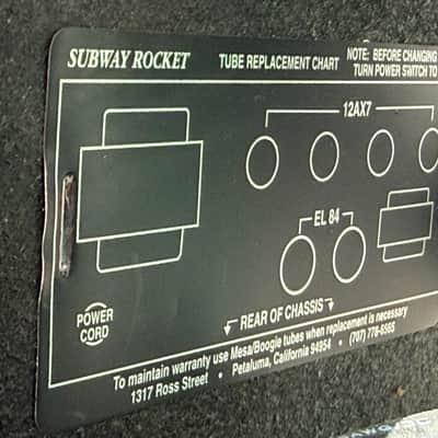 Mesa Boogie Subway Rocket Reverb 2-Channel 20-Watt 1x10" Guitar Combo 1998 - 2000 - Various image 8