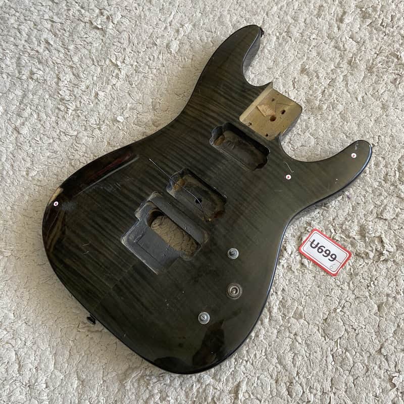 Tiger Maple Top HH Basswood Body DIY Guitar Project image 1