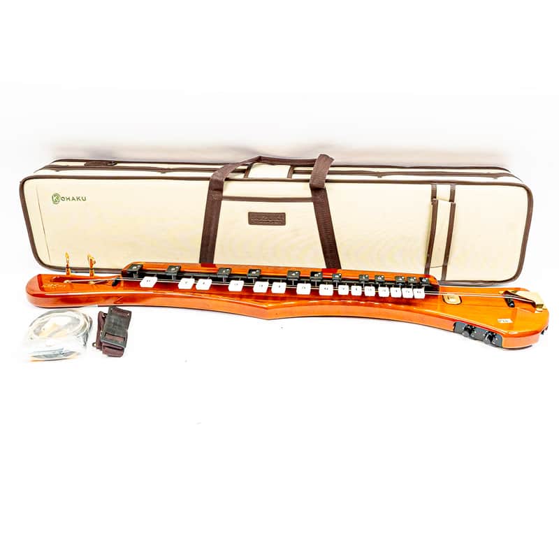 Suzuki Kohaku CHK-4 Electric Bass Taishogoto 2-String 27-Key w/ Case Japan image 1