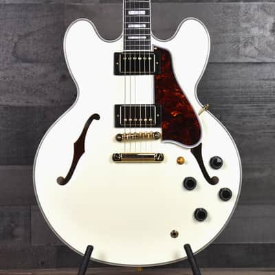 Epiphone Inspired by Gibson Custom 1959 ES-355 - Classic White with Hard Shell Case image 1