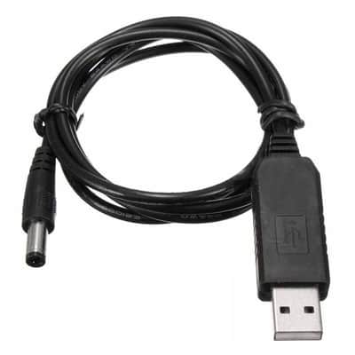 USB-9V - (USB to 9 volt step up power supply cable) (Works with Center negative polarity pedals) image 1