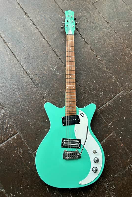 Danelectro 59XT with Lipstick Humbucker and Tremolo 2010s - Aqua image 1
